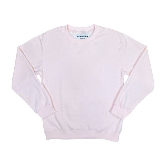 SWS Active Boyfriend Crew Neck Sweatshirt - Size Medium - Pink - Picture 1 of 3